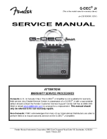 Fender G-DEC-Junior - Service Manual 